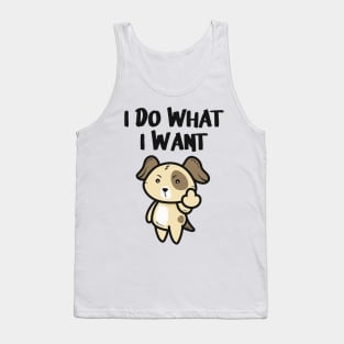 Dog Middlefinger Puppy Funny Dogs Gifts Tank Top